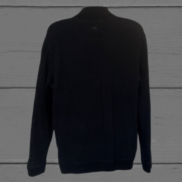 Tommy Bahama Reversible Quarter-Zip Pullover Men’s Large - Navy Blue/Chambray - Picture 5 of 7